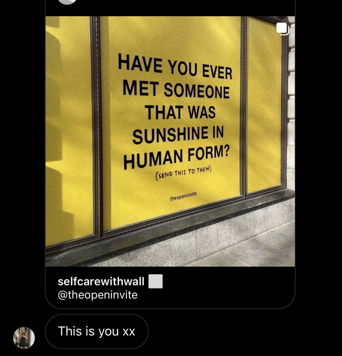 _VJ77's tweet photo. Receiving this from one of my friend’s who isn’t on Twitter ABSOLUTELY made my day (or is it a kind way of saying I’m a Fruit Loop 🙈😂) made me smile anyway ☀️ 🤍💛
#WhatACompliment #MeltedMyHeart https://t.co/oesvINpSN0