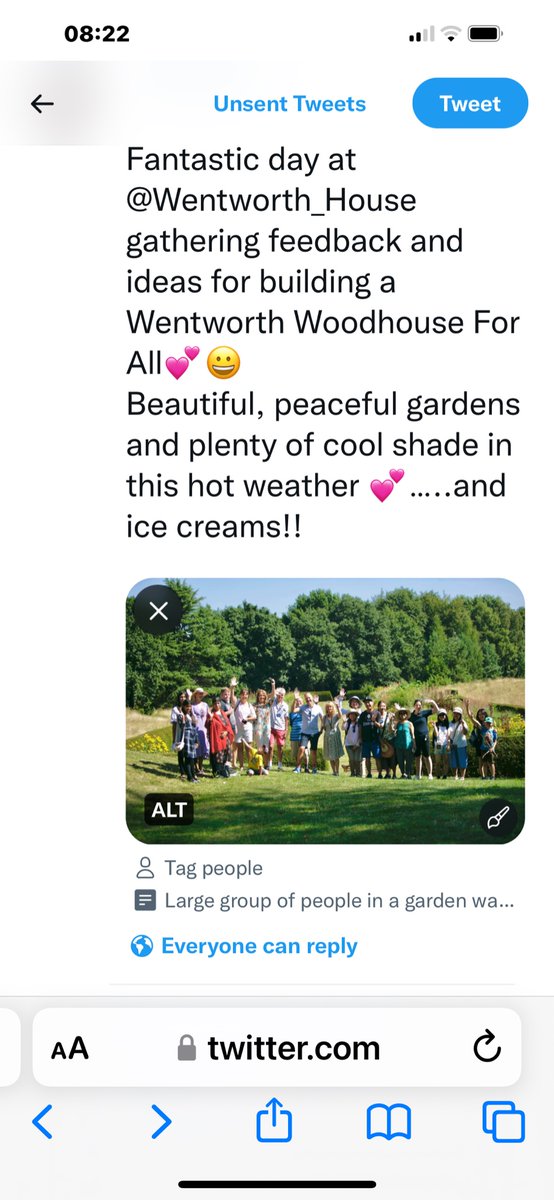 Access For All UK (@access4alluk) on Twitter photo Step by step…..adding Alt Text on an iPhone
<a href="/RossCalladine/">Ross Calladine</a> <a href="/tourismforalluk/">Tourism for All UK</a> <a href="/EuansGuide/">Euan's Guide</a> <a href="/ChrisGVeitch/">Chris Veitch</a> @CarriAccessAble <a href="/AccessAbleUK/">AccessAble</a> <a href="/EUaccesstourism/">@gonetobluesky</a> <a href="/hjls73/">Dr H</a> <a href="/EnglishHeritage/">English Heritage</a> <a href="/Wentworth_House/">Wentworth Woodhouse</a> <a href="/Natures_Voice/">RSPB</a> <a href="/ForestryEngland/">Forestry England</a> <a href="/ChatsworthHouse/">Chatsworth</a> <a href="/nationaltrust/">National Trust</a> <a href="/natparksengland/">National Parks England</a> Step by step…..adding Alt Text on an iPhone
<a href="/RossCalladine/">Ross Calladine</a> <a href="/tourismforalluk/">Tourism for All UK</a> <a href="/EuansGuide/">Euan's Guide</a> <a href="/ChrisGVeitch/">Chris Veitch</a> @CarriAccessAble <a href="/AccessAbleUK/">AccessAble</a> <a href="/EUaccesstourism/">@gonetobluesky</a> <a href="/hjls73/">Dr H</a> <a href="/EnglishHeritage/">English Heritage</a> <a href="/Wentworth_House/">Wentworth Woodhouse</a> <a href="/Natures_Voice/">RSPB</a> <a href="/ForestryEngland/">Forestry England</a> <a href="/ChatsworthHouse/">Chatsworth</a> <a href="/nationaltrust/">National Trust</a> <a href="/natparksengland/">National Parks England</a>
