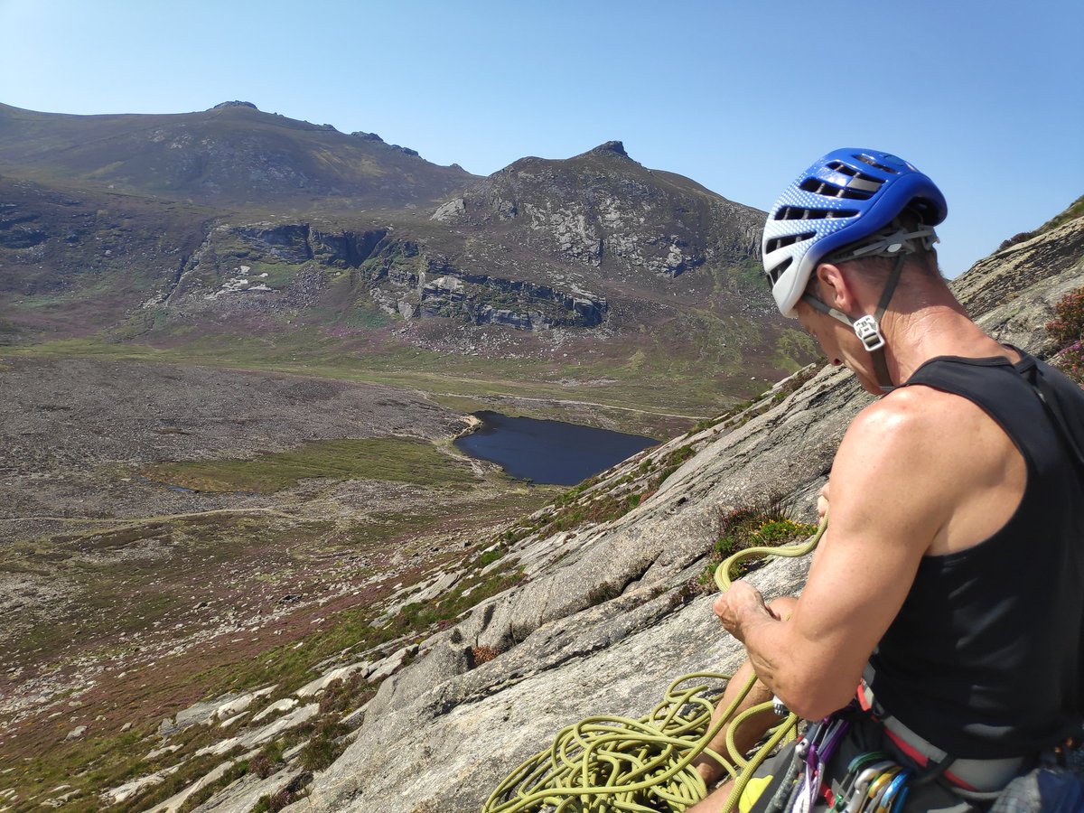 DComdt_2NIACF's tweet photo. A couple of multi-pitch climbs on Lamagan yesterday and a wild camp at the shelter stone #bencrom too warm βοΈ @Mournelive @MourneTips @EnjoyTheMournes @mour https://t.co/amI9W9Nwhw