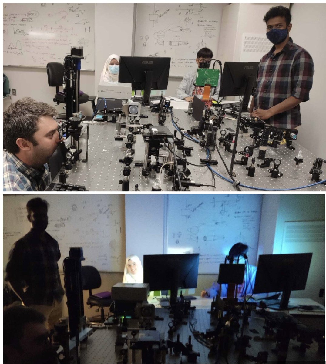 MarcoslabUr's tweet photo. #AdaptiveOptics #VisualSimulator studies kick off @MarcoslabUr new system @UofR 👏🏼👏🏼Kudos to full lab for terrific design, setup & alignment work @saelaiss Kkunala @Allenzou19 @m_vineyards @CvsUor @FlaumEye @RochesterOptics https://t.co/qkIvC4YSNR