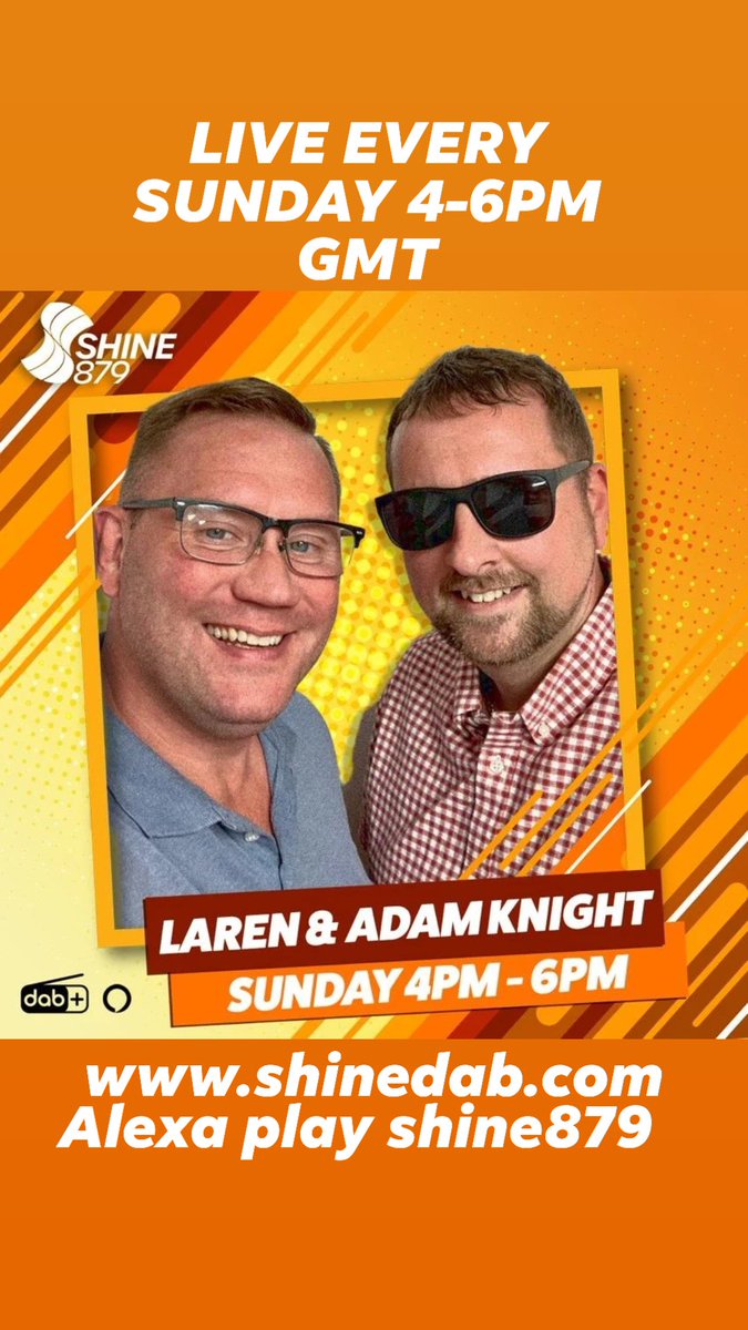 #Live today 4pm gmt shinedab.com taking you on a musical journey <a href="/Shine879/">Shine 879 DAB Radio</a> #Sunday #worldwide #oldskool #dab #website #Alexa #sunshine #Essex come join us and ask alexa "play shine 879 " #ladies #gents #global #uk #djs #music #studio