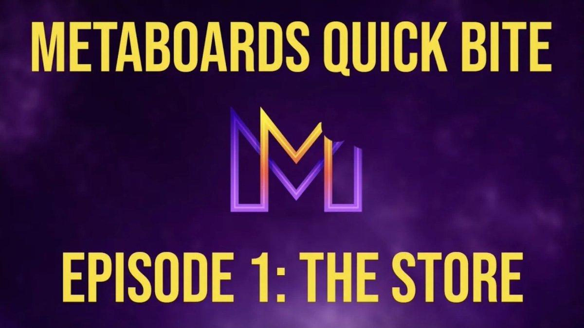 projectPCKT's tweet photo. MetaBoards Quick Bite: Episode 1
The Store
The first in a series of shortform videos about #MetaBoards is out now.
https://t.co/W5iNBnn3je
💡Like & Subscribe: https://t.co/qxJELKlLwV
#presale $mPCKT #PCKT #Crypto #Blockchain #GameFi #DeFi #PlayToEarn #P2E #Pocket https://t.co/LsATcpFUST