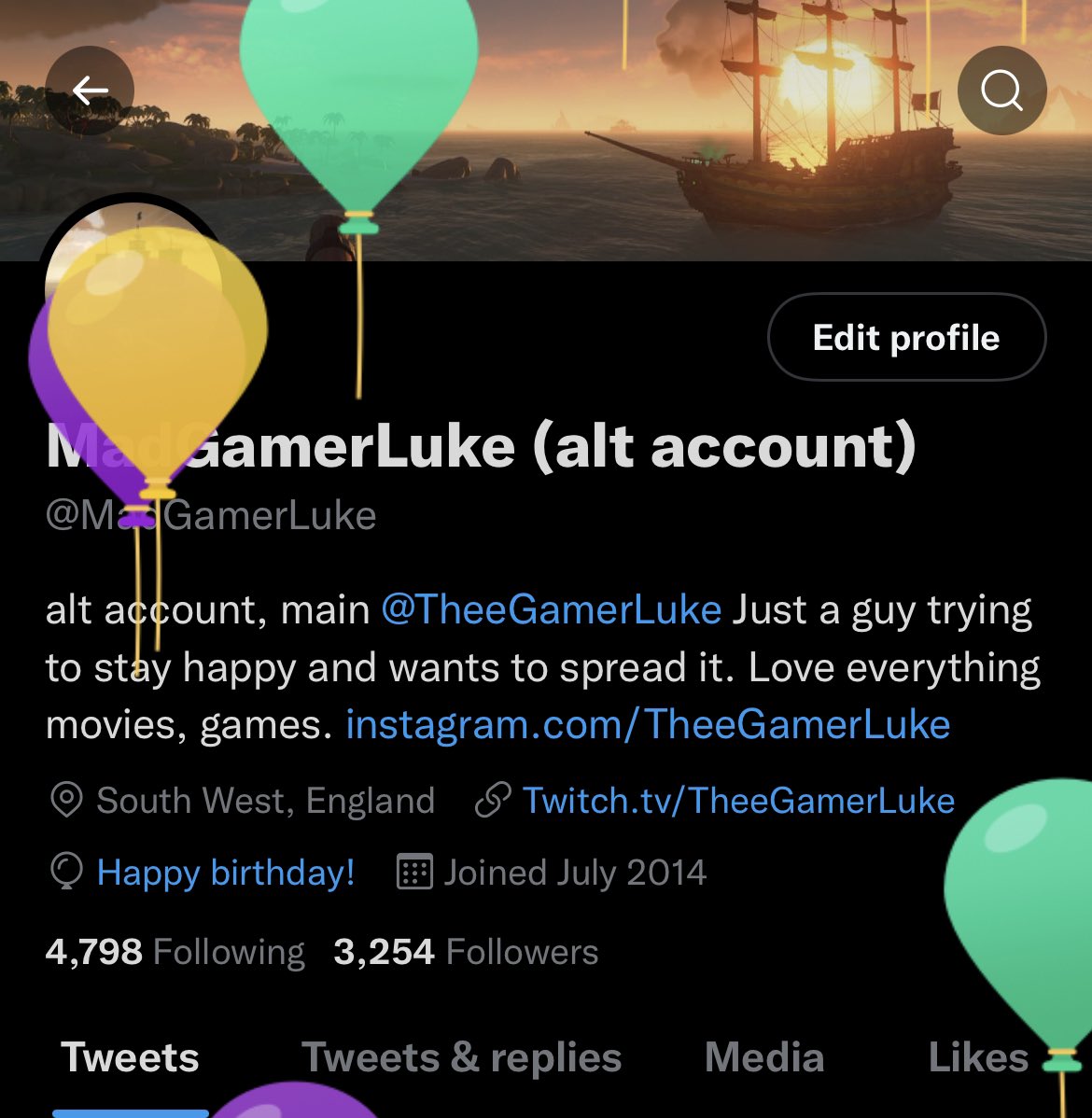 MadGamerLuke's tweet photo. It’s ma birthday today. 😄🍻🥳 https://t.co/WOu6API5Ji
