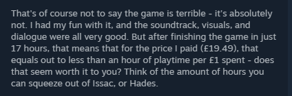 dietzribi's tweet photo. taken from the first review on the page for cult of the lamb
WHAT THE FUCK https://t.co/oSLN9VWy68