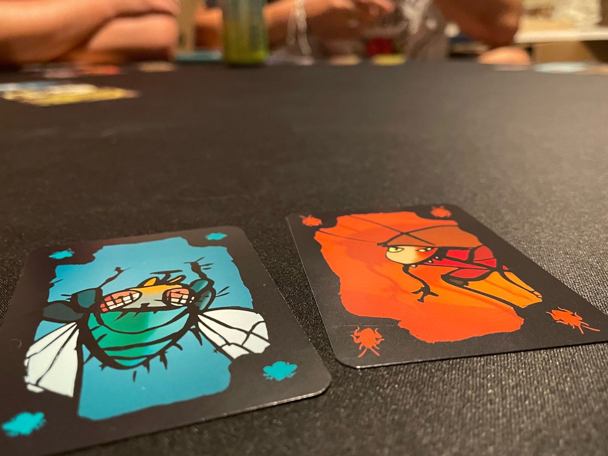 imhavingmyone's tweet photo. One of our favourite recent discoveries, Cockroach Poker. Very light, lots of laughter and great looking cards. #cockroachpoker #realpoker #poker #jacqueszeimet #rolfvogt #dreimagierspiele #boardgames #boardgamesuk #cardgames #imhavingmyone https://t.co/ENzIiuju0t
