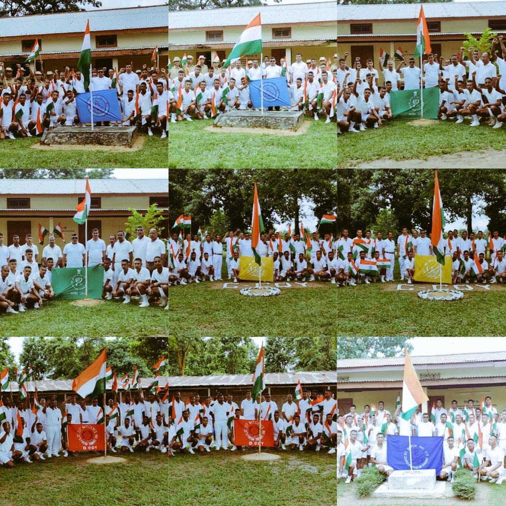 NABAJYOTI99's tweet photo. A,B,C,D,E,F Company wise  
RC- Group at 20th AP(IR)BN,117th Batch ❤️
Hashtags 

#AzadiKaAmritMahotsav
#HarGharTiranga
#HarGharTirangaAssam
@20THAPIRBN https://t.co/kk9QjIbckz
