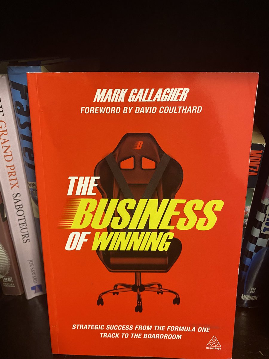 F1Podcast's tweet photo. Really enjoying this book, thank you @_markgallagher it’s a great idea! Highly recommended reading. I was fortunate to pickup a copy signed by Mark and DC! #F1 #F1book 😀 https://t.co/pyEL9tIznf