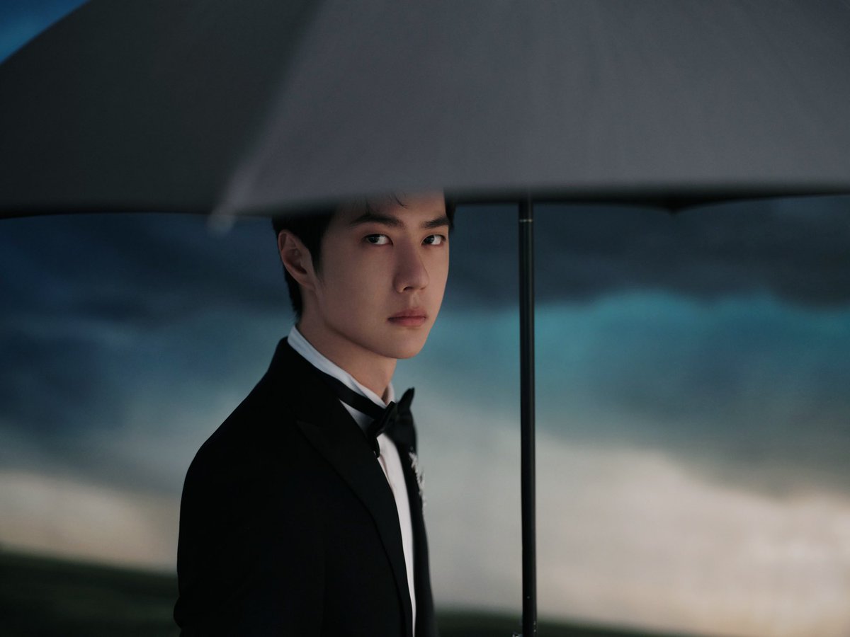 BjyxObsessed's tweet photo. Woke up, got attacked by Yibo’s face, saw that he “took” 🐰 with him to the show — 🌂= same pinyin (different tone) as 3, kadian for Zhan… Also 🦁 w umbrella always reminds me of LWJ 🥹
Also 2 rings - silver and gold, drawing LOTS of attention to them in 2nd batch of pics https://t.co/590l8ACVtT