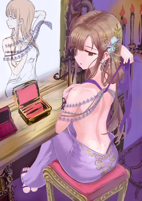 作画コストが激高で間に合わなかったのと、これは完成させてもクドい上がりになりそう…と見切ってしまった水本ゆかり「サプライズ・テンポ」#ボツラッシュ 