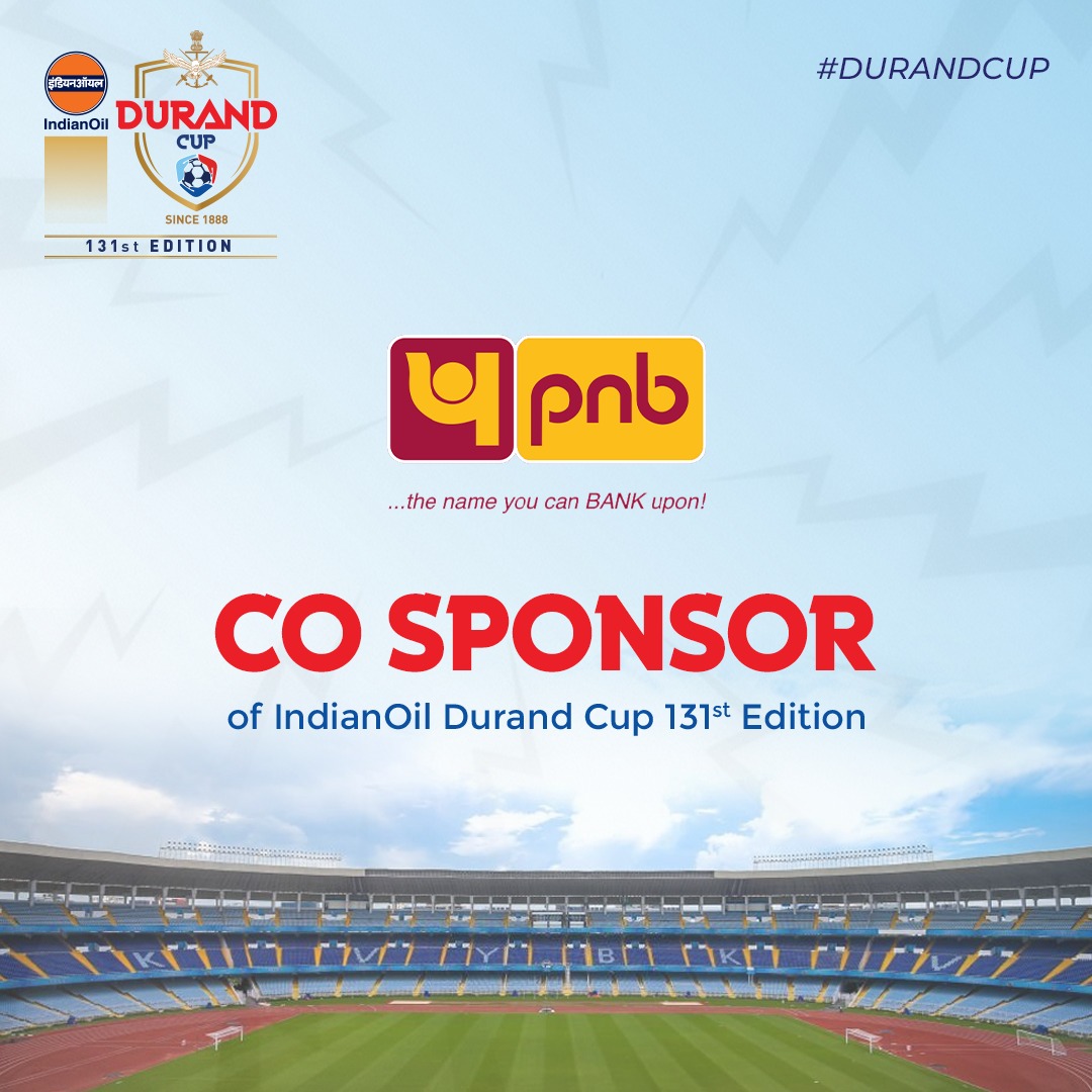 thedurandcup's tweet photo. The 𝐈𝐧𝐝𝐢𝐚𝐧𝐎𝐢𝐥 𝐃𝐮𝐫𝐚𝐧𝐝 𝐂𝐮𝐩 is a name that is a hallmark of excellence &amp; tradition. As we are back for the 131st edition, we are proud to have sponsors associated with us in this journey. A big note of thanks to @pnbindia ; our co-sponsors for choosing to be a https://t.co/KEyAqHzCN8
