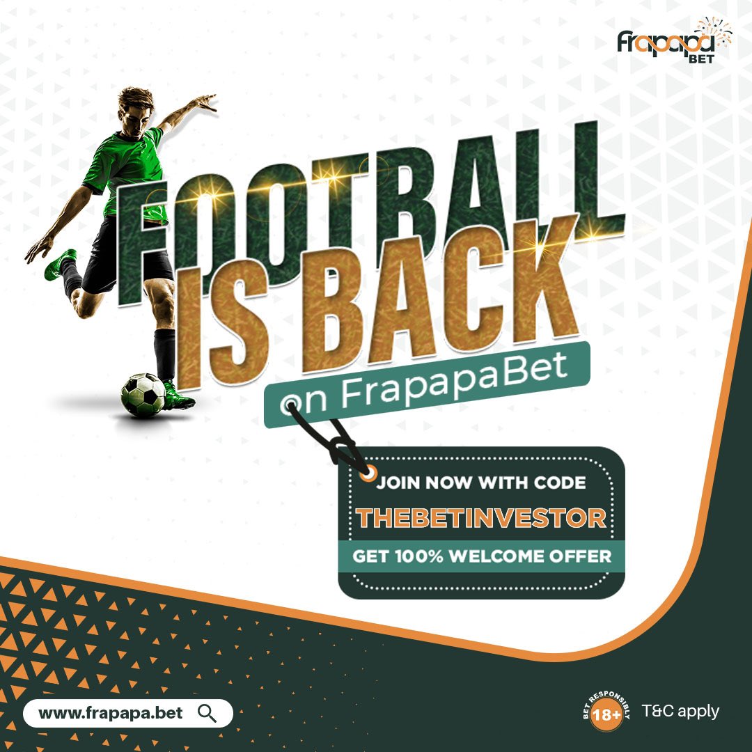 6/6 FT X @ 1000+ odds ready on <a href="/FrapapaOfficial/">FrapapaBET</a> 

Play | Edit | Ignore | Don’t Complain 🔞

Code 👉🏽 X92FI

Register &amp; Play here 👉🏽  bit.ly/3Avsn1W

Promo code: “TheBetInvestor”

300% welcome bonus available. T&amp;C’s apply.