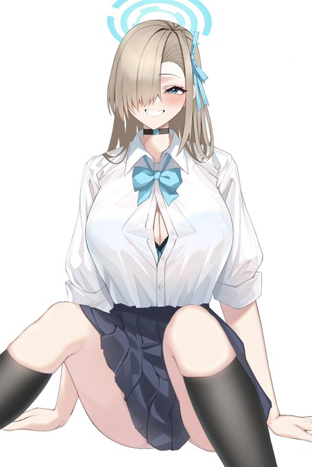 制服アスナ😍
#ブルアカ 