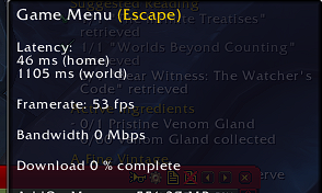 TariousX's tweet photo. @BlizzardCS Terrible lag in Fated raid atm everyone reporting lagging in world. #help https://t.co/pLK0jfbESG