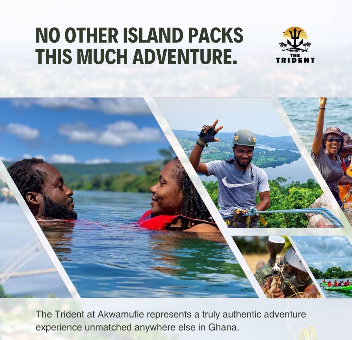 BraveHeartsExp's tweet photo. Hiking. Abseiling. Kayaking. Paintballing. Visit @theTridentGH at https://t.co/dxykkN4pwD https://t.co/XwCaCu0Fpl