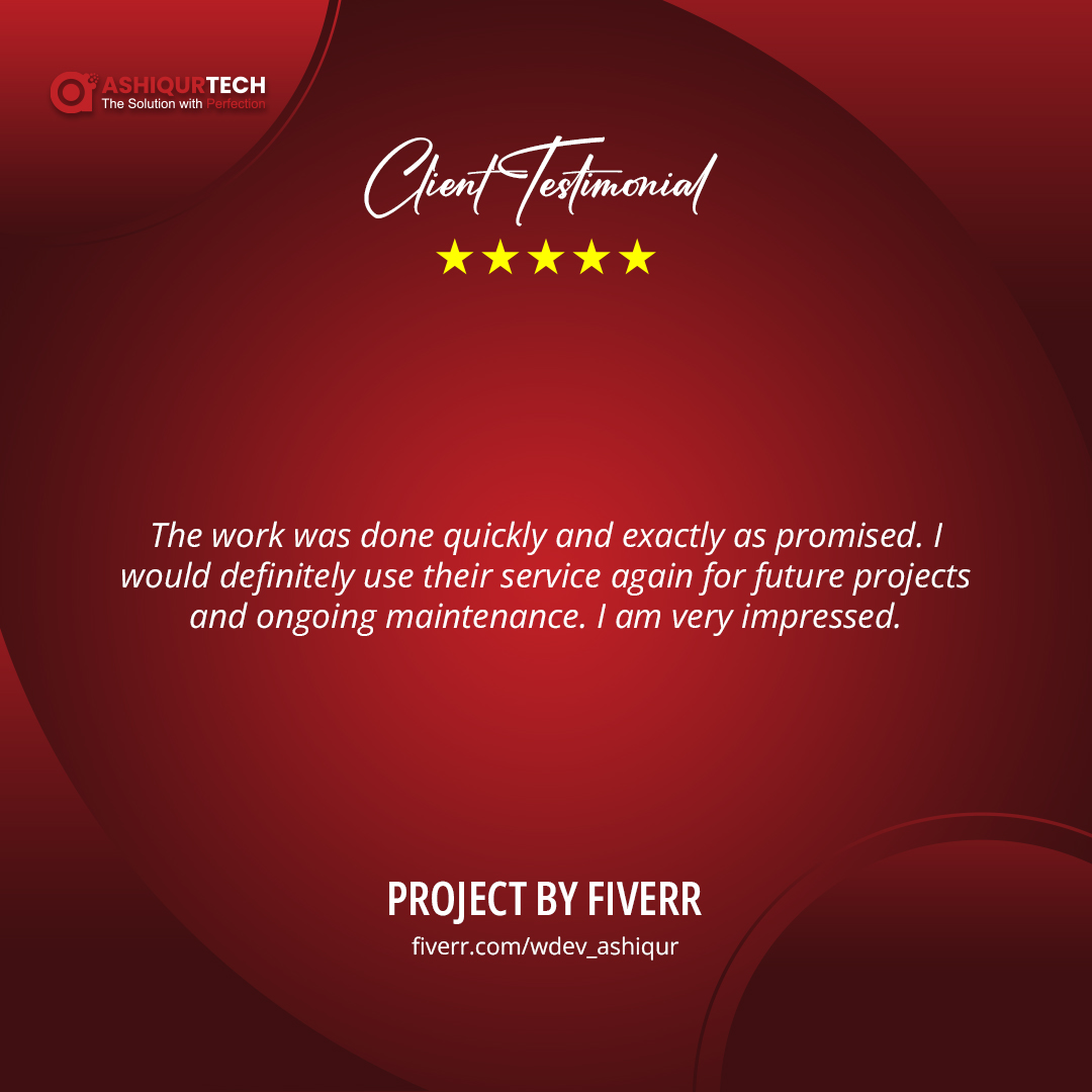 ashiqurtech's tweet photo. Check Out What Our Clients Saying About Us!
See More Feedback: https://t.co/Gd9Ph0k7S5 https://t.co/3PTVVnNV2n