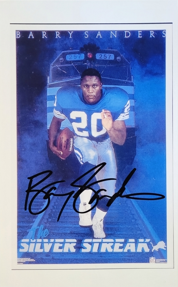 BarrySanders's tweet photo. Repost and like the tweet above to win this (5"x7") https://t.co/FzDBPrHZ2A