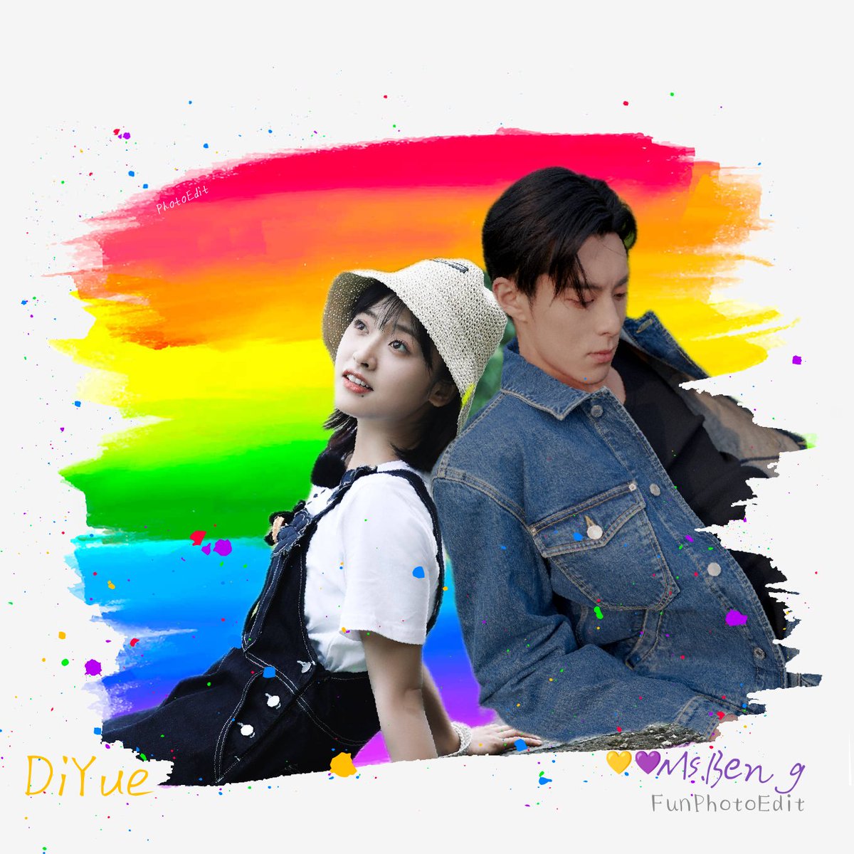 MissBeng31's tweet photo. "From the moment we met...
It was you and only YUE!"💛💜🥰

#DiYue #YueDi
#ShenYue💘#WangHedi
#DylanWang
#MyFangirlingDiYueEdit 😊
#FunPhotoEdit https://t.co/qCnCz7PSux