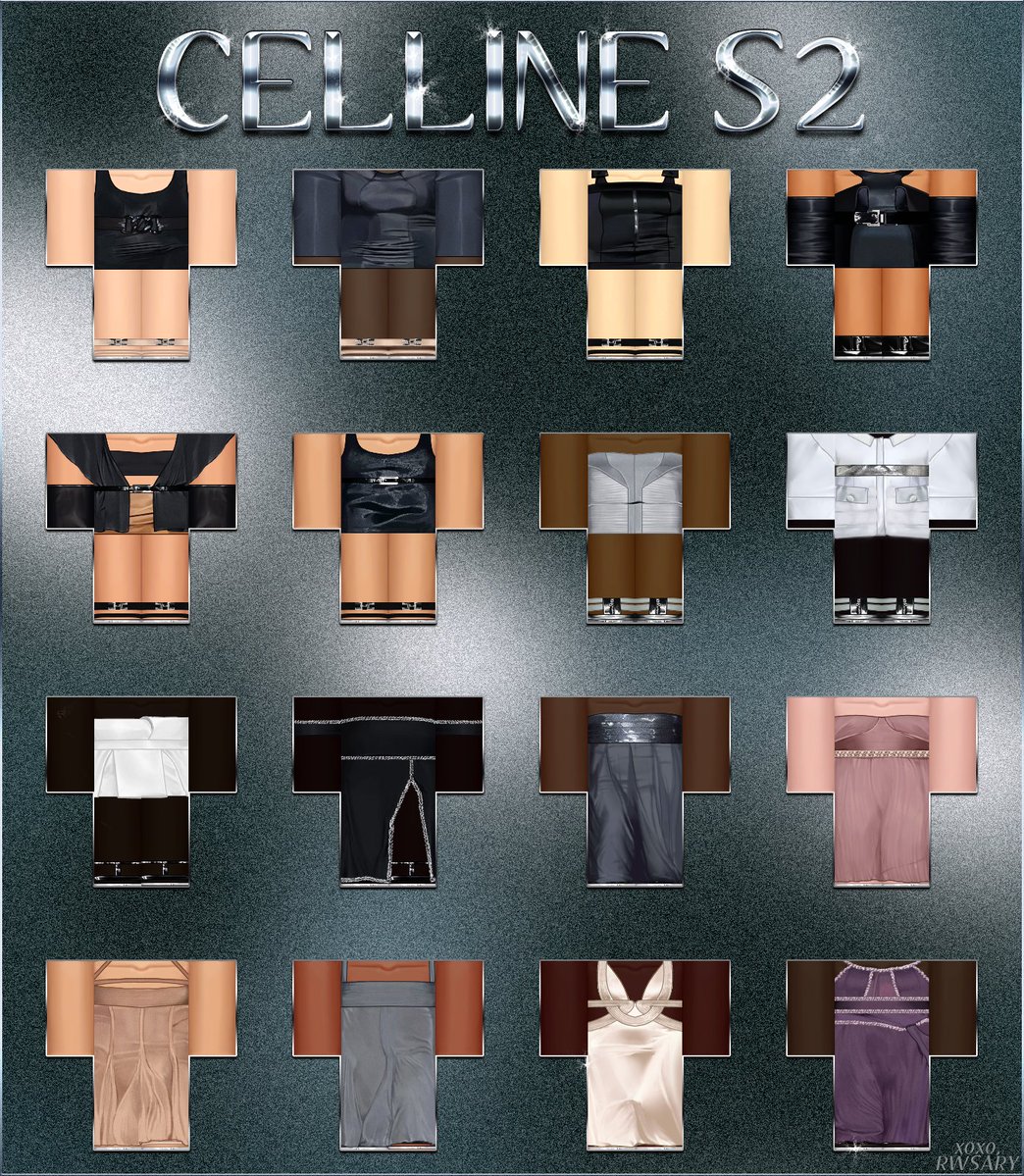 CELLINE S2
Commission for @yeredoll 
Get the full collection here: roblox.com/groups/1279697…
༛ ༛ ༛༺༻༛ ༛ ༛
Likes &amp; retweets are appreciated!
#Roblox #RobloxFashion #Robloxart
#robloxclothing #robloxdesigns
#Roblox #RobloxFashion #Robloxart
#robloxclothing #robloxdesigns