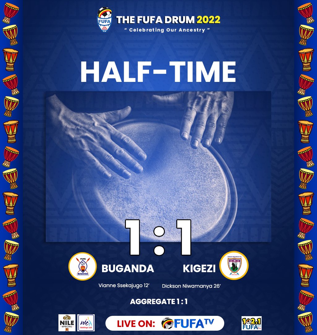 Half-Time | Buganda Province 1-1 Kigezi Province

▶ youtu.be/w5YRtTp-t7w

#TheFUFADrum