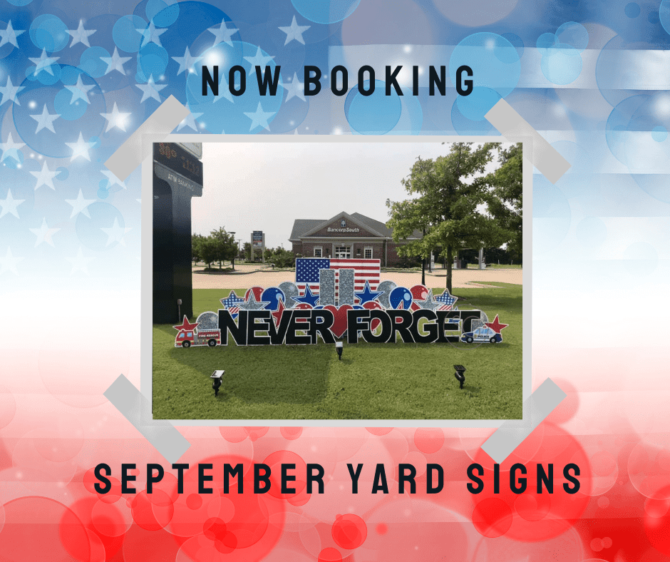SignGypsiesWest's tweet photo. Have a special event or celebration coming up in September? Sign Gypsies’ celebration experts are here to help! 

#sg #signgypsies #readysetcelebrate #yarddisplays #yardgreetings #yardsigns #celebrateeverything https://t.co/jyReb4SPsR