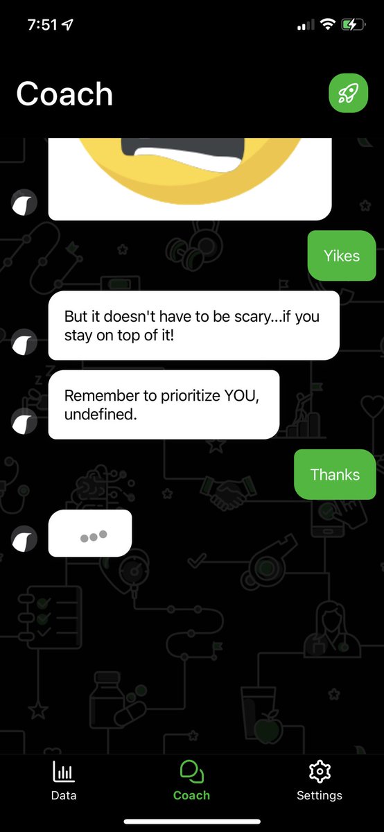 JakesTechCheck's tweet image. Day 2 of trying to get someone from @larkhealth  to reply. Now when the AI is chatting with me I’m no longer Jacob, I’m undefined