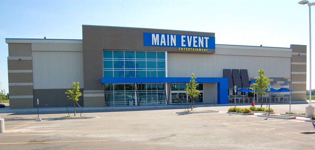 One of our past projects was the 45,000 sq. ft. Main Event building in Warrenville, IL.