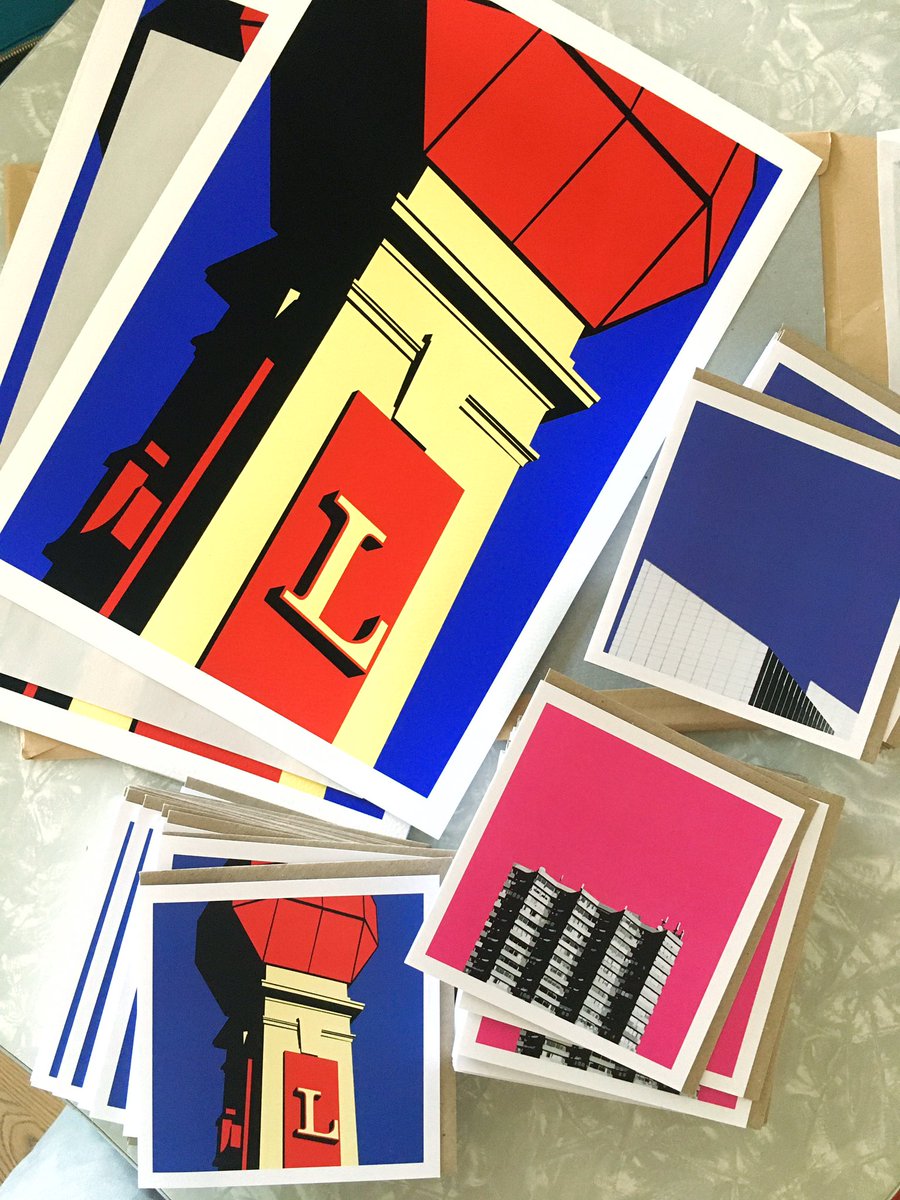 Just delivered of the next batch of Margate inspired fine art prints and the Arlington House greetings cards to the <a href="/TCMargate/">Turner Contemporary</a>. It’s a limited print run, so get yours while stocks last. #margate #art #architecture #souvenirs #keepsakes #shoplocal #kent