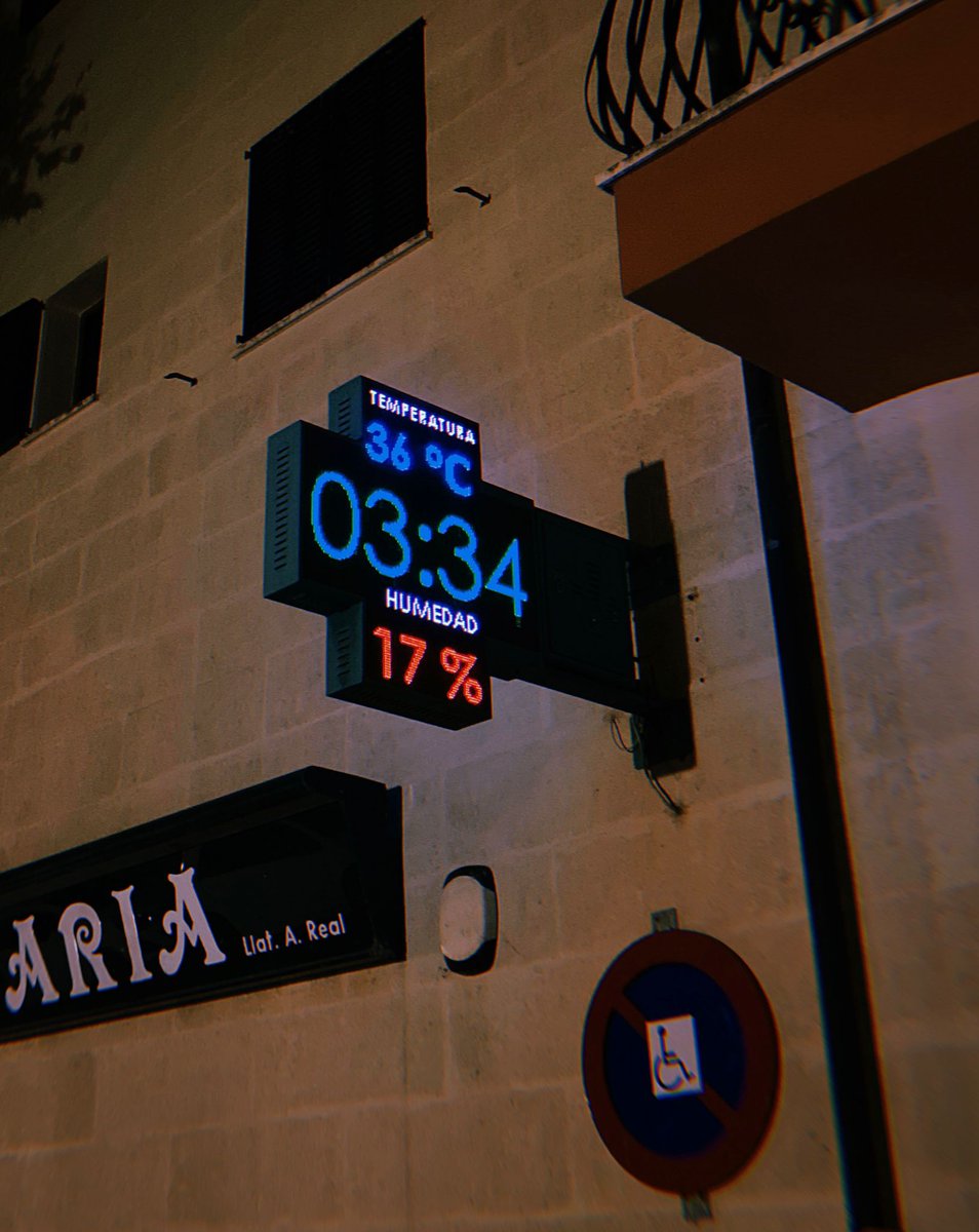 Calor nocturna.
A Bunyola, 32 i 33 graus a la 1 d'aquesta passada nit.
I a Alaró, 36 graus a les 3:34 de la mateixa nit.
<a href="/MiquelSalamanca/">Miquel Salamanca</a> <a href="/Meteodemallorca/">Balearsmeteo</a> <a href="/MeteoIB3/">Méteo IB3</a> <a href="/Meteodemallorca/">Balearsmeteo</a>
