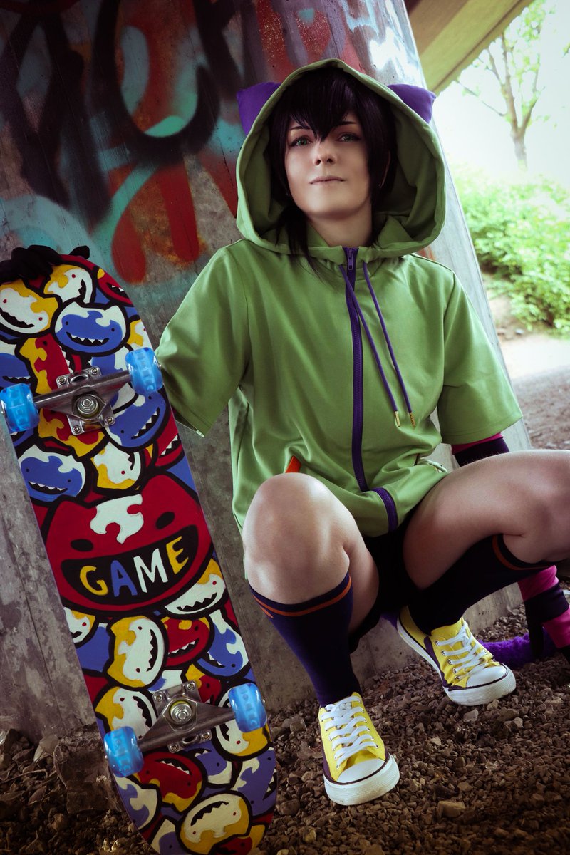 MikaFelis's tweet photo. Did I hear right ? A new OVA AND a second season of #SK8THEINFINITY are announced ? ✨️
Well, what better time to show another photo of my Miya Cosplay ? 🐈🤣

Photo&amp;Edit by @Toshori1 💕

#miya #sk8 #SK8エスケーエイト #cosplay #MikasCosplay https://t.co/QS0ufy4JhK
