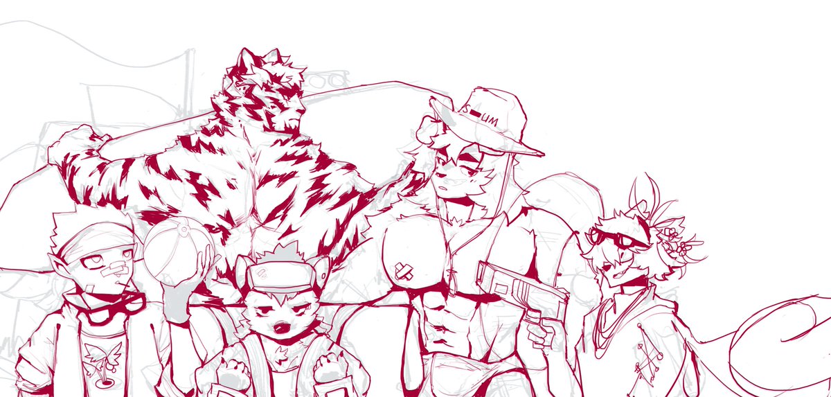 PlumeTale's tweet photo. Summer. (drawing...😴✍ https://t.co/Ry7VoHymD3