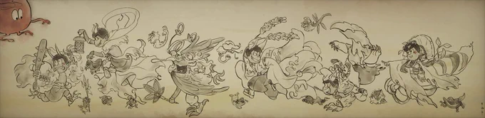 #妖怪松百鬼夜行祭2022過去絵ですがお邪魔します 