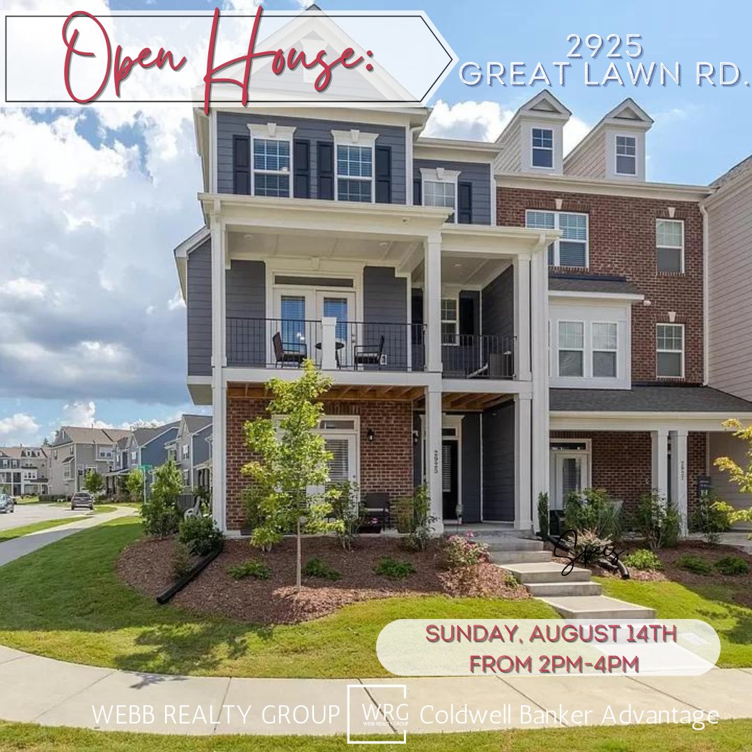 swebbnc's tweet image. 📌OPEN HOUSE TODAY FROM 2PM-4PM📌 Gorgeous Smith Farm Home!

#webbrealtygroupnc #smithfarm #apexrealestate #webbrealtygroup #howtobuyahouse #howtosellahouse #realty #realestate #nchomesforsale #apexhomesforsale #apexnc #openhouse