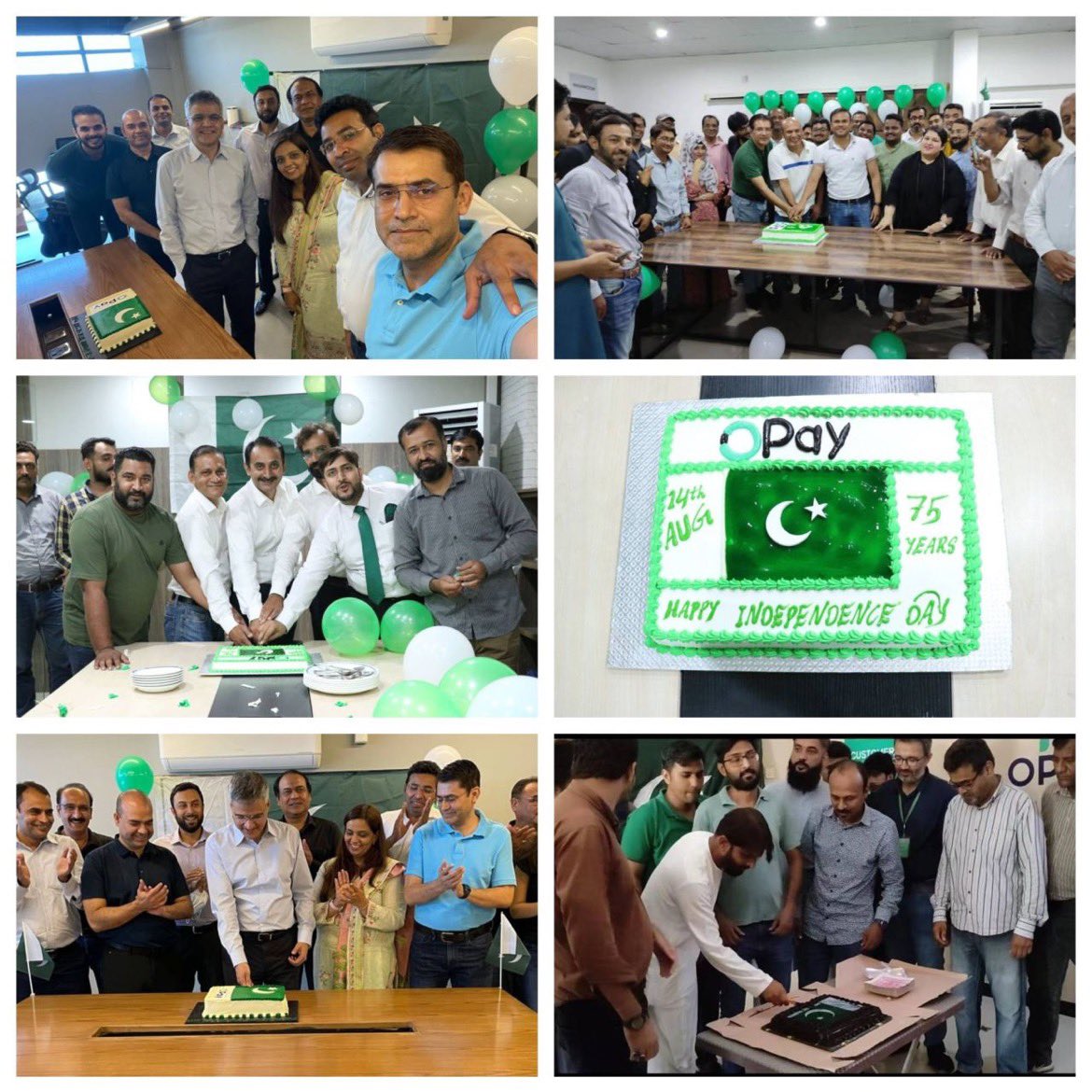 Take a look at how we celebrated Independence Day across all OPay Pakistan offices! 🎉 

#IndependenceDay2022 #domorewithopay