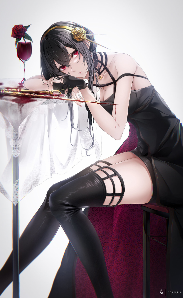 ヨル・フォージャー(SPY×FAMILY) 「depressing blood #SPY×FAMILY #ヨル・フォージャー 」|YOAFERIAのイラスト