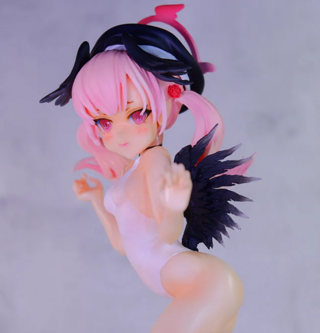 下江コハルガレージキット顔が世界で一番かわいい…(*''ω''*)後ろからの写真もありますよ…先生…#ブルーアーカイブ#ブルアカ#下江コハル 