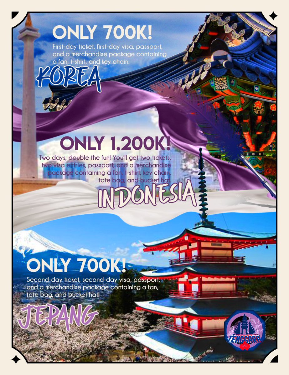 triptoTENGGARA's tweet photo. ㅤㅤ

  TENGGARA      menyapa  dengan
  sinyal kebahagiaan.    Satu   tiket
  dapat    menimbulkan   suka  cita
  dalam benak,     mari       ciptakan
  kenangan kita   bersama  dengan
  memesan tiket di TENGGARA.

             OPEN PRESALE II
         15 - 21 AGUSTUS 2022

ㅤ https://t.co/MQsP3iwk2N