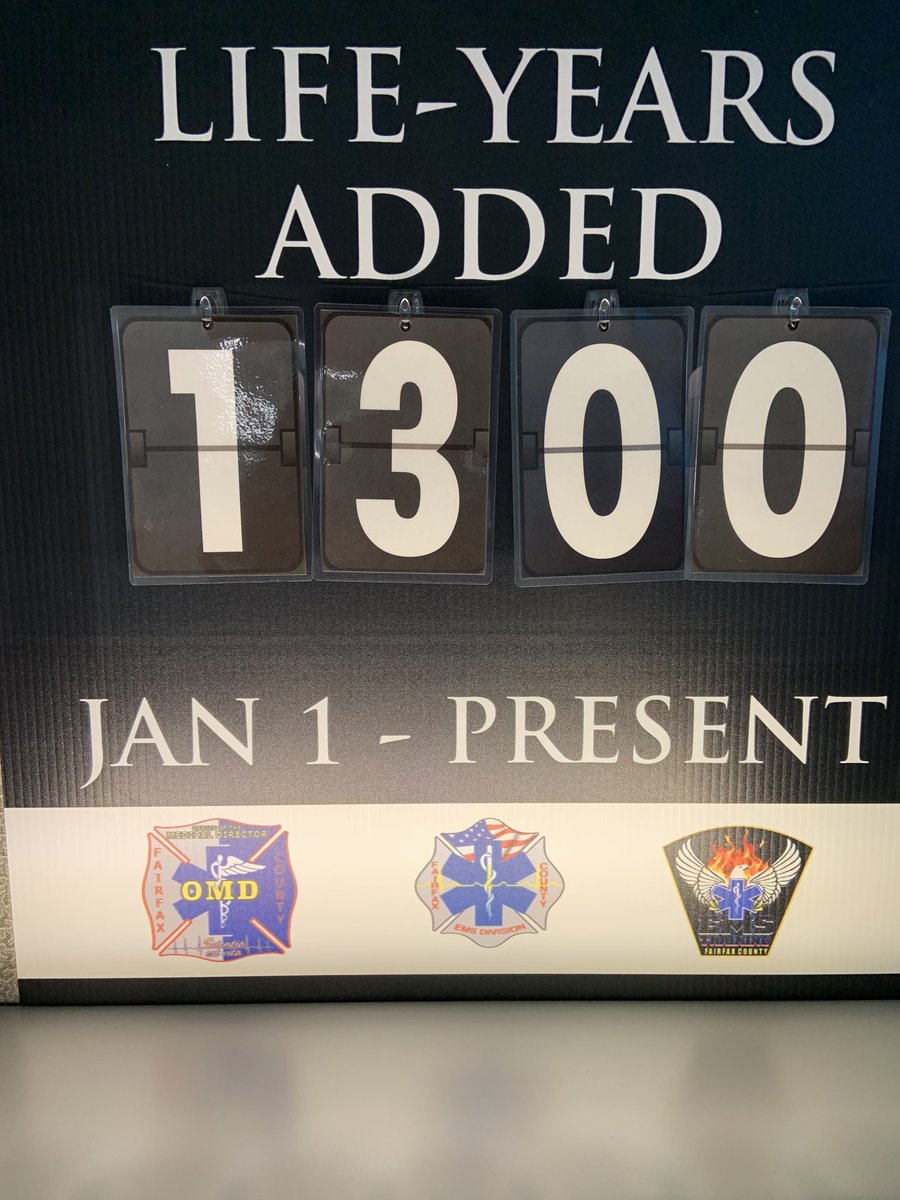 ffxfirerescue's tweet photo. 👇THIS👇 represents people who had no heartbeat, or not breathing, walking out of the hospital! #LifeYearsAdded update from #FCFRD @FXCODocs. Paramedics/Firefighters and our public safety and hospital teammates added 1300 YEARS of neuro-intact life to #FairfaxCounty -48 patients! https://t.co/LTL5ggUcCh