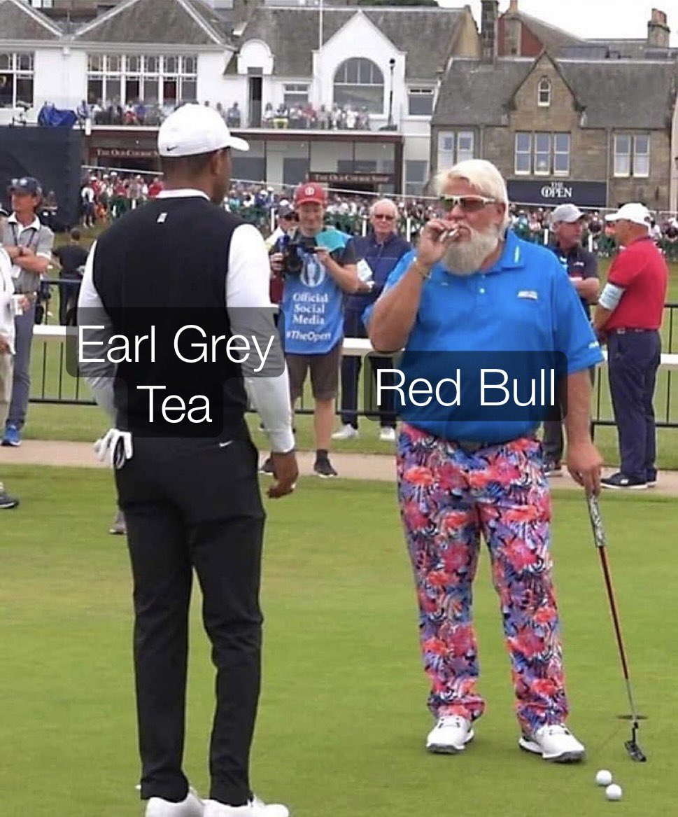 jacflores5's tweet photo. My wife and I in the morning. #tea #redbull https://t.co/lI8yadqtwy