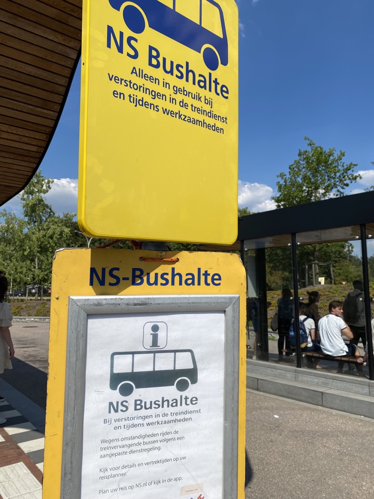 NS_buses's tweet photo. This just in: Dutch government asks @NS_online to replace trains by buses in August because they considered the number of COVID infections was just a bit too low! https://t.co/DoZ3Uss9X1