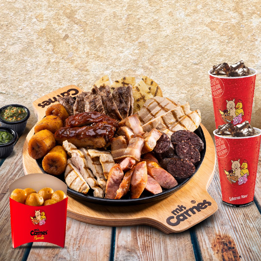 MisCarnesP's tweet photo. 💡¿Fin de semana y con #AntojosMCP? Prueba ya el delicioso sabor a Colombia 🇨🇴

Disfruta 🤤 de nuestra deliciosa #PicadaMis 🥩🍗🍖 con papa criolla + dos bebidas

¡Pide la Tuya!

Domicilios🇨🇴
➡️ https://t.co/Ost8ADdX2k 

📍Ubicaciones https://t.co/L1iQUvLkOS.

*Aplican T&amp;C. https://t.co/t6SA6QXTBP