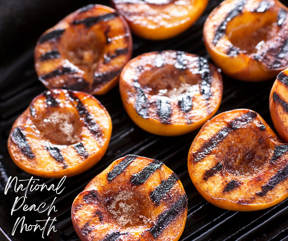 Have you tried grilled peaches yet? 🍑

#NationalPeachMonth