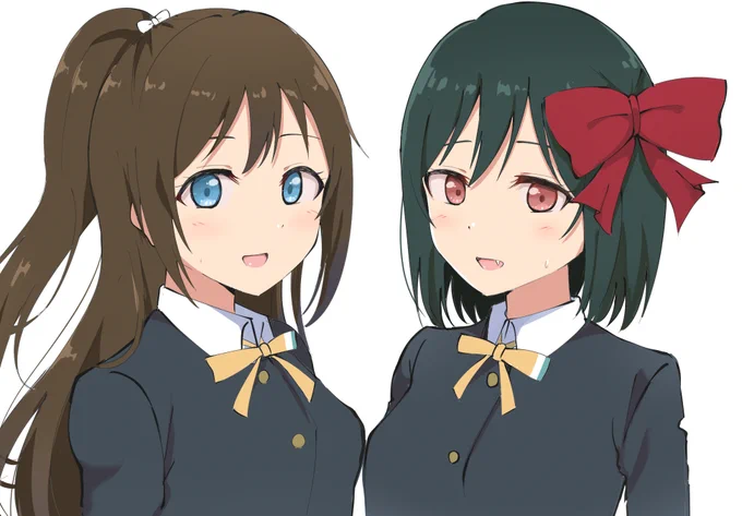 しずこのでっかリボンとしおこのちっちゃリボンが入れ替わるバグ 