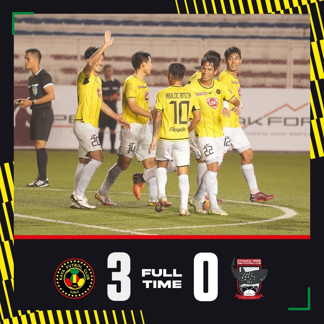 To Iloilo goes this round of the Visayas Derby! 🟡⚫ 

#KAYvCEB | #PFL2022 | #UnaKaya