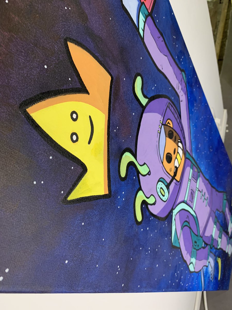 Reverse131's tweet photo. Guys this is an important moment for me. I decided to sell my physical works and here is the first one.

It is an acrylic on canvas, 120X40cm made in 2020.

The starting price is 10 #tezos

This #NFT will be accompanied by the physical #canvas. 

https://t.co/yocNE4PKie https://t.co/2TCkPFk3Gl