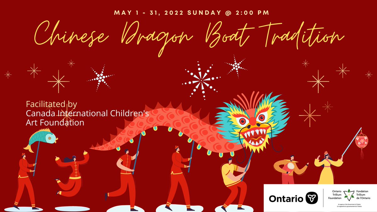ChildrenArtFest's tweet photo. CICAF Virtual Chinese Dragon Boat Traditions Learning Workshop🌟
May 1st - 31st, 2022
Sundays 2 pm - 3 pm
https://t.co/KhmIGjIVd8
Thanks @ONTrillium
#childrenart #workshoponline #digitalart
#communityart #onlineartclass #onelineartwork #art #artwork #workshop #virtual https://t.co/IYuS81Z92S