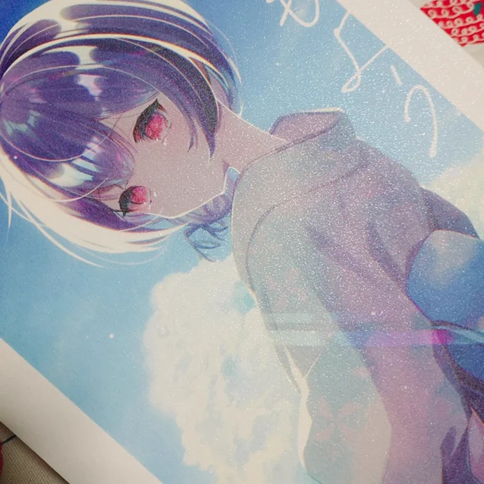 写真だと伝わりづらいですが、表紙(ミランダスノーホワイト)がキラキラしてて凄くいい感じになりました! 