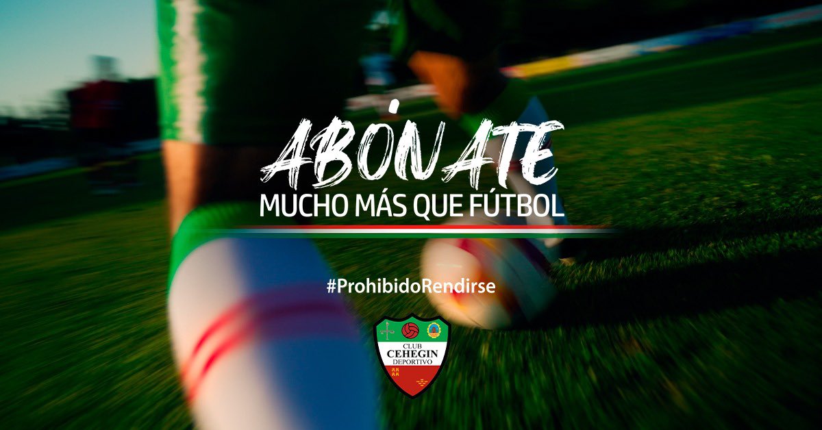 🪪ABONO DISPONIBLE 🪪

Ya puedes adquirir tu abono para la temporada 2022/2023 
Recoge tu abono en:
- El estanco del Bartolo.
- En los partidos del equipo.
- Mediante algún personal de la directiva.

#ProhibidoRendirse
