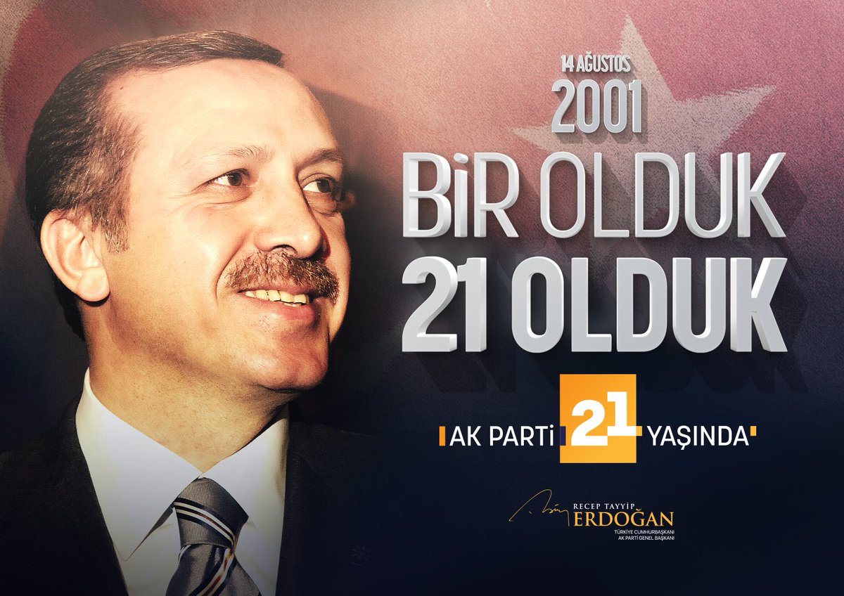 14 Ağustos 2001’de hangi heyecanla yola çıktıysak bugün de aynı heyecanı yüreğimizde taşıyoruz. Gönülleri fethetmek, kalpleri kazanmak için aynı kararlılıkla yolumuzda yürüyoruz.

Türkiye’ye hizmet davamızdan asla geri adım atmadık, atmayacağız. Nice yıllara… @Akparti 🇹🇷