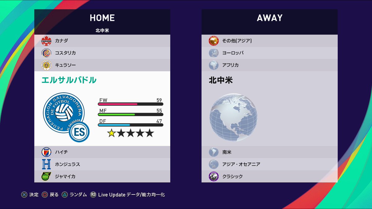CONCACAFを充実
#PES2021