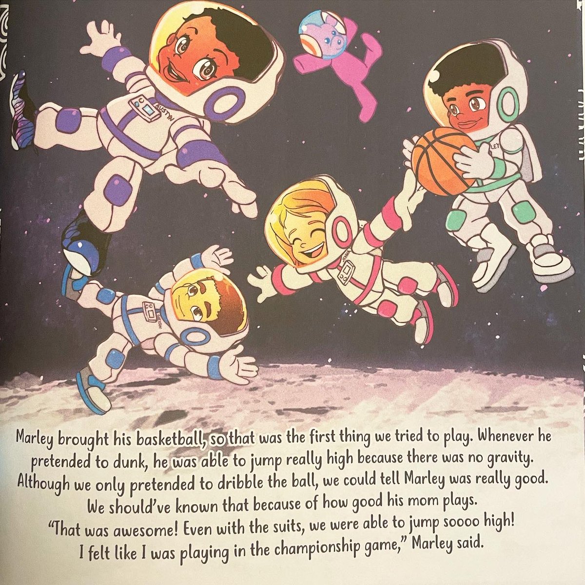 kidsspacebooks's tweet photo. Sports in space! @jacobgrovey #chrishouse #spacebooks #spacebooksforkids #space #childrensbooks #picturebooks https://t.co/rEH4MbPFE6